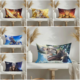 "Honkai: Star Rail" Vỏ gối hình chữ nhật bằng polyester in một mặt Phainon, vỏ đệm ô tô, trang trí ghế sofa gia đình (không lõi)