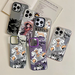 Gear 5 Nika Luffy Anime One Piece Ốp Lưng Cho Samsung Galaxy S25 Edge A17 A07 A56 A26 A36 A16 S24 FE S25 Plus Ultra Cellphone Case Thời Trang Laser IMD Matte Armor