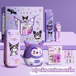 Set Quà Tặng Văn Phòng Phẩm Màu Tím Cute - Bộ Đồ Dùng Học Tập Cao Cấp, Tiện Lợi Cho Khai Giảng/Sinh Nhật Bé