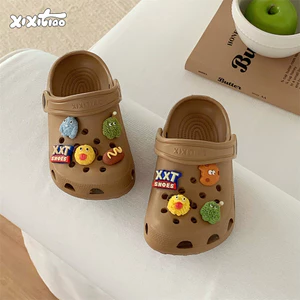 Chống Trơn Trượt Thoáng Khí Trẻ Em Lỗ Giày Sandal Quái Vật Nhỏ Dép xỏ ngón Dép Đế Mềm Chống Trơn Trượt Dép Trẻ Em Dép Trẻ Em S
