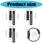 Btsg Dây đeo silicon phát hành nhanh Không trượt Bề mặt hình dạng tiện dụng Lắp đặt dây đeo đồng hồ cho Smartwatch 5 6