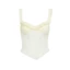 Pealike Nữ Ruffle Viền Corset Camisole Spaghetti Dây Slim Đi Chơi Đồ Lót