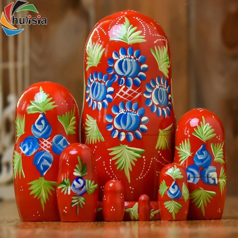 chulisia 7 Chiếc Búp Bê Làm Tổ Nga Matryoshka Búp Bê Cho Bàn Trẻ Em Tập Đi 20cm