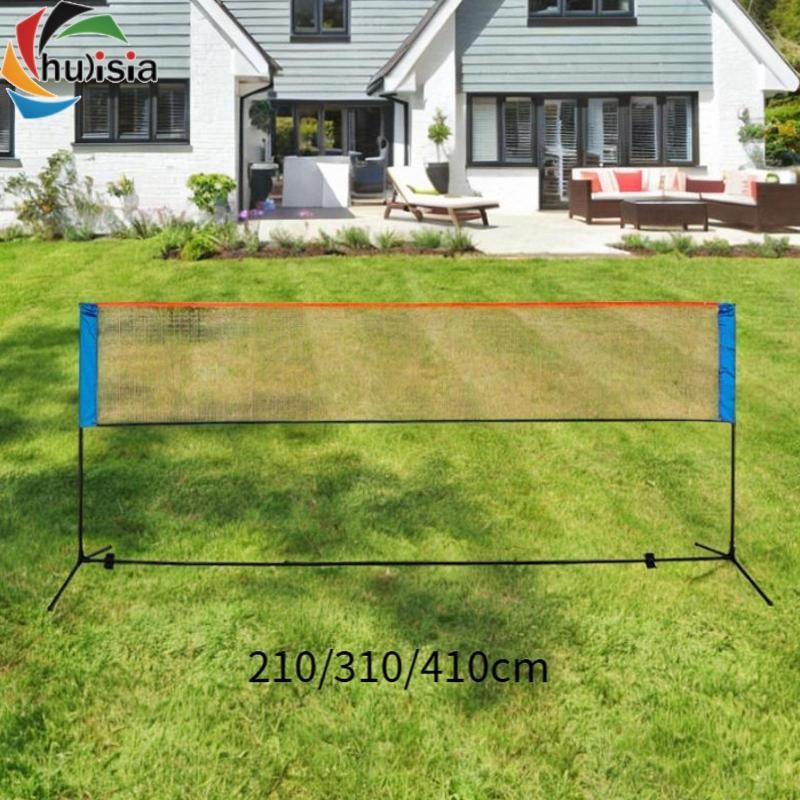 chulisia Bộ lưới đa năng gấp gọn di động cho cầu lông và tennis, phù hợp sử dụng ở sân sau hay bãi biển