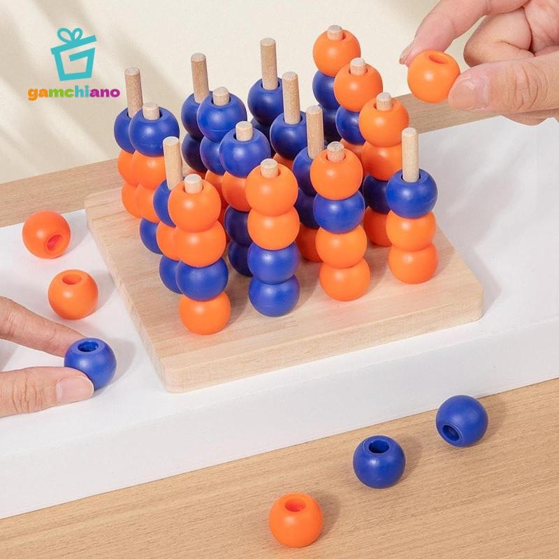 Gamchiano Ván Gỗ Trò Chơi Trí Não Teaser Đồ Chơi Thủ Công Cổ Điển Cho Để Bàn 3D Bốn Trong Một Trò Chơi Cho Người Lớn Lớp Học Chuyên Nghiệp