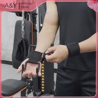A & Y Fitness - Cử tạ bảo vệ lòng bàn tay, thiết bị hỗ trợ móc cổ tay, dành cho huấn luyện sức mạnh