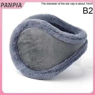 PANPIA-Thicken Mùa Đông Unisex Tai Nghe Lông Cừu Ấm Hơn Earmuff Ấm Áp Sang Trọng Vải Bịt Tai Bao Earwarmers Earlap Warmer Bảo Vệ Tai