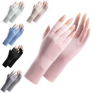 1 Đôi Găng Tay Ngón Mùa Hè Chống Nắng Chống Tia UV Găng Tay Nhiều Màu Người Phụ Nữ Lái Xe Găng Tay Co Giãn Nữ Màn Hình Cảm Ứng
