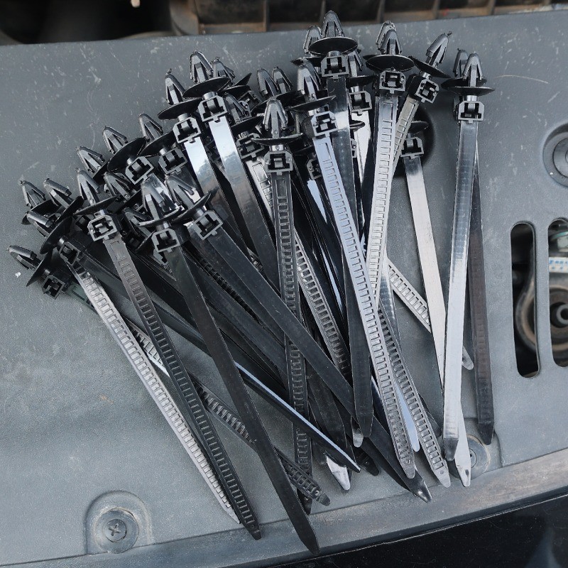 Dây buộc cáp đầu máy bay chống nước - Dây buộc cáp Nylon căng thẳng mạnh - Phụ kiện tự động chắc chắn để cố định dây nịt​