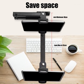 Charmantcc1 Giá treo tường có thể điều chỉnh cho máy tính bảng và điện thoại Công trình nhôm nguyên khối Phù hợp với màn hình 4-13 Màn hình lớn và nhỏ