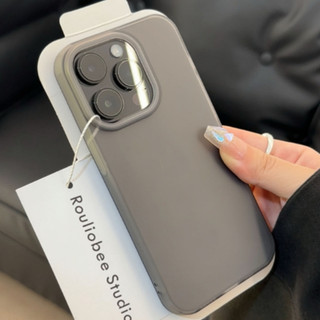 Ốp Điện Thoại Mờ Mờ Đơn Giản Cho iPhone 11 12 13 14 15 Pro Max XR XS Max Ốp lưng Mềm Chống Bẩn Siêu Mỏng