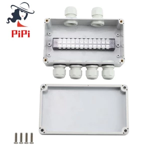 1 Chiếc IP66 Chống Thấm Nước Hộp Nối 2 Trong 4 Ra Hộp Điện Chống Thấm Nước Nhựa Cho Đường Kính 4-8 mm Dây