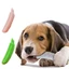 FUHUIOT Dog Biting Stick, Que mài răng chống mài mòn chống cắn cho chó, Hình dạng dưa chuột TPE di động Pet Molar Stick Giảm bớt sự nhàm chán