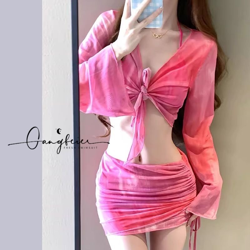 Set bộ bơi bikini áo tắm thiết kế 4 chi tiết tách rời siêu tôn dáng hottrend mùa hè XIMIMI BKN02