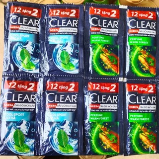 Set 42 gói Dầu Gội Clear Men mát lạnh đánh bay gàu, sạch da đầu cho mái tóc chắc khỏe
