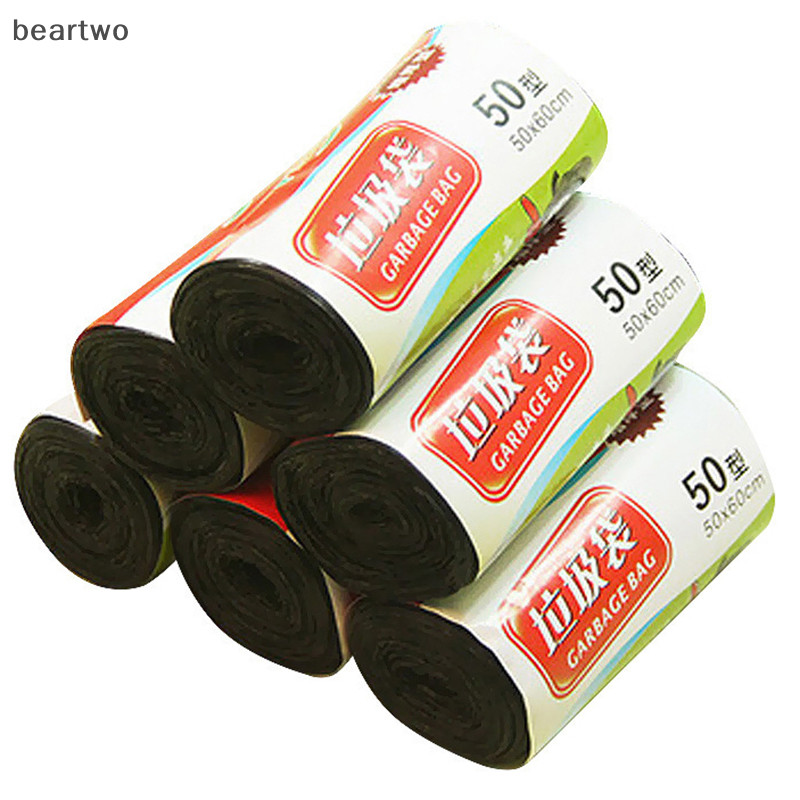 < Beartwo > 1 Cuộn 50 * 60cm Túi Đựng Rác Đơn Màu Dày Môi Trường Tiện Lợi Túi Đựng Rác Nhựa Dùng Một Lần Túi Nhựa Đen Rác Đẹp