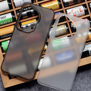 [JLK] Geometric Cover For Huawei Pura 70 Ultra Case Matte Clear Stripe Slim Phone Case For Huawei Pura70 70 Pro Simple Stylish Bumper Vỏ hình học Ốp điện thoại mỏng sọc trong suốt mờ Ốp lưng thời trang đơn giản