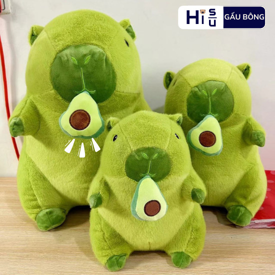 Capybara Xanh Bơ Capybara Bơ Mũi Quả Bơ Kéo Rút Chậm Capybara Màu Xanh Bơ Đặc Biết Chất Liệu Vải Và Bông Cao Cấp