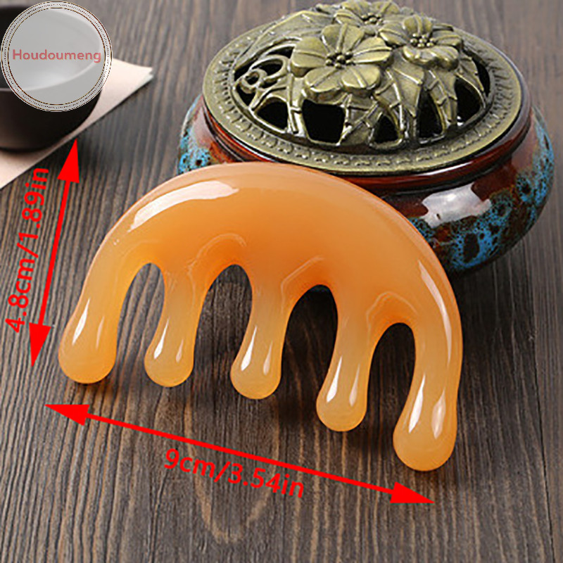 Hudoumeng 1 Cái Lược Massage Kinh Tuyến Cơ Thể Nhựa Năm Răng Rộng Lược Châm Cứu Giúp Lưu Thông Máu Chống Tĩnh Điện Tóc Mịn VN