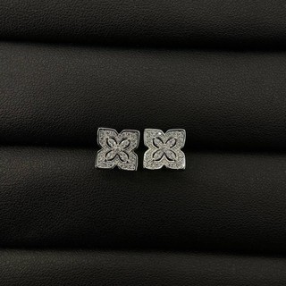 Bông tai dáng nụ hoa vuông size 10.5mm