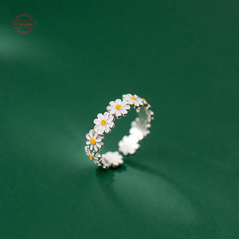 Diễu Hành Vintage Hoa Nhẫn Nữ Dễ Thương Hoa Nhẫn Có Thể Điều Chỉnh Mở Ngón Tay Nhẫn Cưới Đính Hôn Nhẫn Xu Hướng Nữ Trang Sức VN