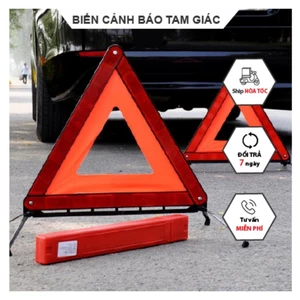 Biển Cảnh Báo Nguy Hiểm, Biển Tam Giác phản quang cảnh báo cho xe hơi gấp gọn tiện lợi FE123