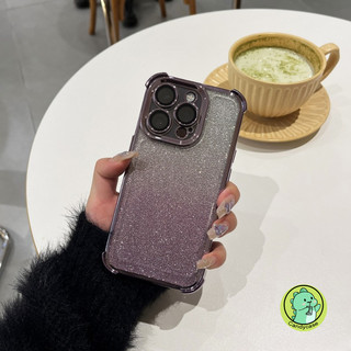 Ốp Lấp Lánh Cho OPPO A97 A96 A76 A9 A5 2020 A79 A78 A74 A58 A58X A57 A38 A18 A17 A17K A16 A16s A15 A15s 5G 4G Sang Trọng Mạ Màu Gradient Túi Khí Chống Sốc Vỏ Điện Thoại Mềm
