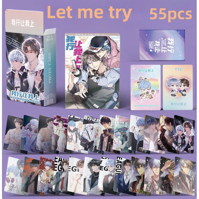 Manga Manhwa checkmate Run Wild Laser Holographic Lomo Cards Hệ thống tự tiết kiệm của Scum Villain Photocards Tôi đã trở thành một vị thần trong trò chơi kinh dị Bưu thiếp ba chiều
