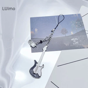 Luimo Guitar Ngôi Sao Móc Khóa Dành Cho Nam Nữ Ngọt Ngào Mát Hợp Thời Trang Mặt Dây Chuyền Quyến Rũ Dây Chuyền Điện Thoại Rock Punk Vintage Phụ Kiện SBS Quà Tặng