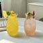 480Ml Cốc Cocktail hình quả dứa Cốc uống sáng tạo Cốc nước trong suốt Cốc thủy tinh rượu vang đỏ cho bữa tiệc quán Bar tại nhà [BK]