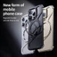 Ốp Điện Thoại Từ Tính Loại Z Kim Loại Cho iPhone 13 14 15 Pro Max Hợp Kim Nhôm Không Khung Snap-on Giá Đỡ Chống Sốc