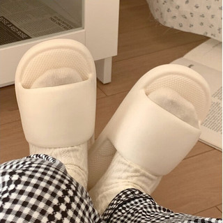 XIXITIAO Dép Màu Trơn Đơn Giản Thoải Mái Nhà Nam Nữ Mùa Hè Thời Trang Chống Trơn Trượt Đế Mềm