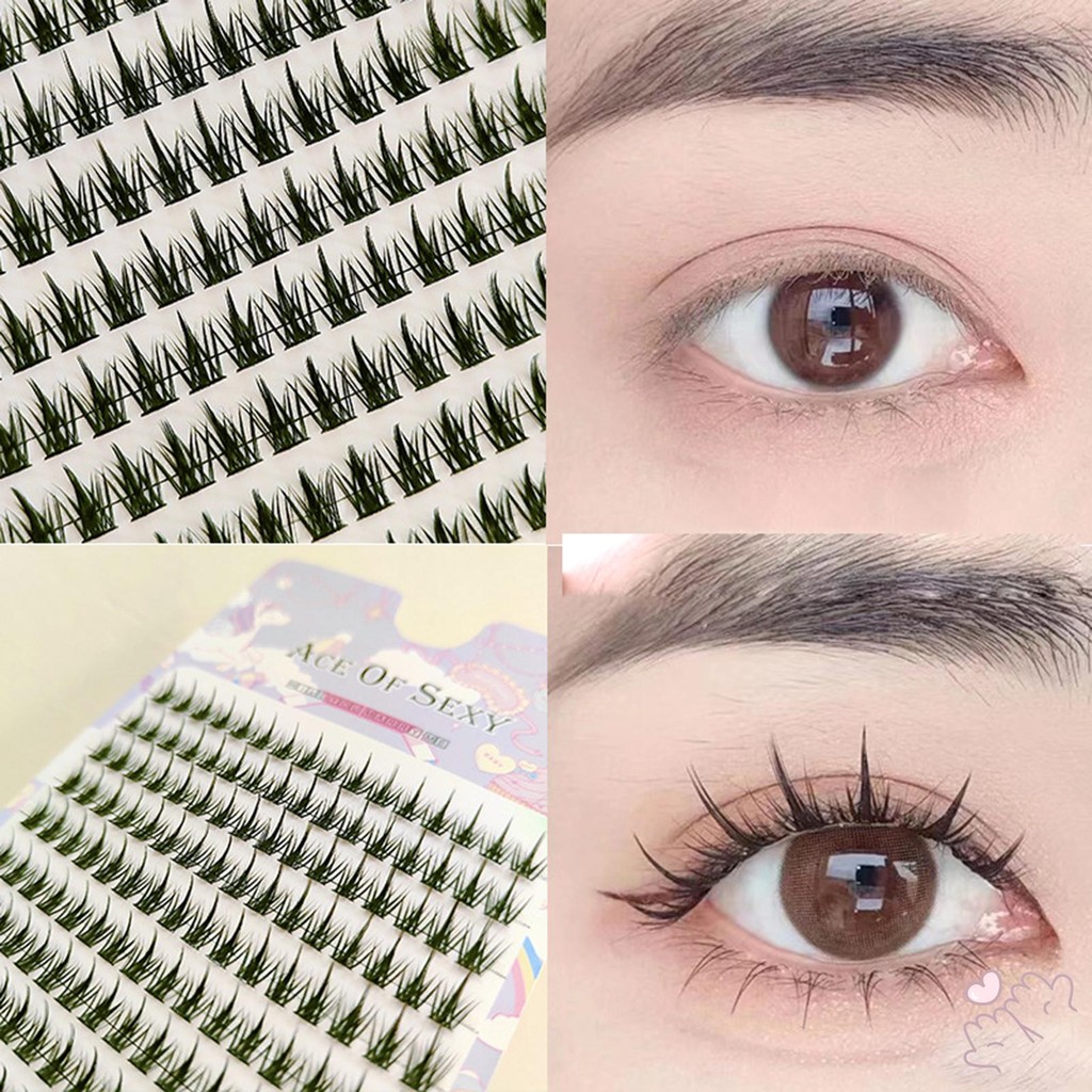 Fairy Hair Cụm Lông Mi Đơn Ánh Sáng Tự Nhiên Lông Tơ Wispy Volume