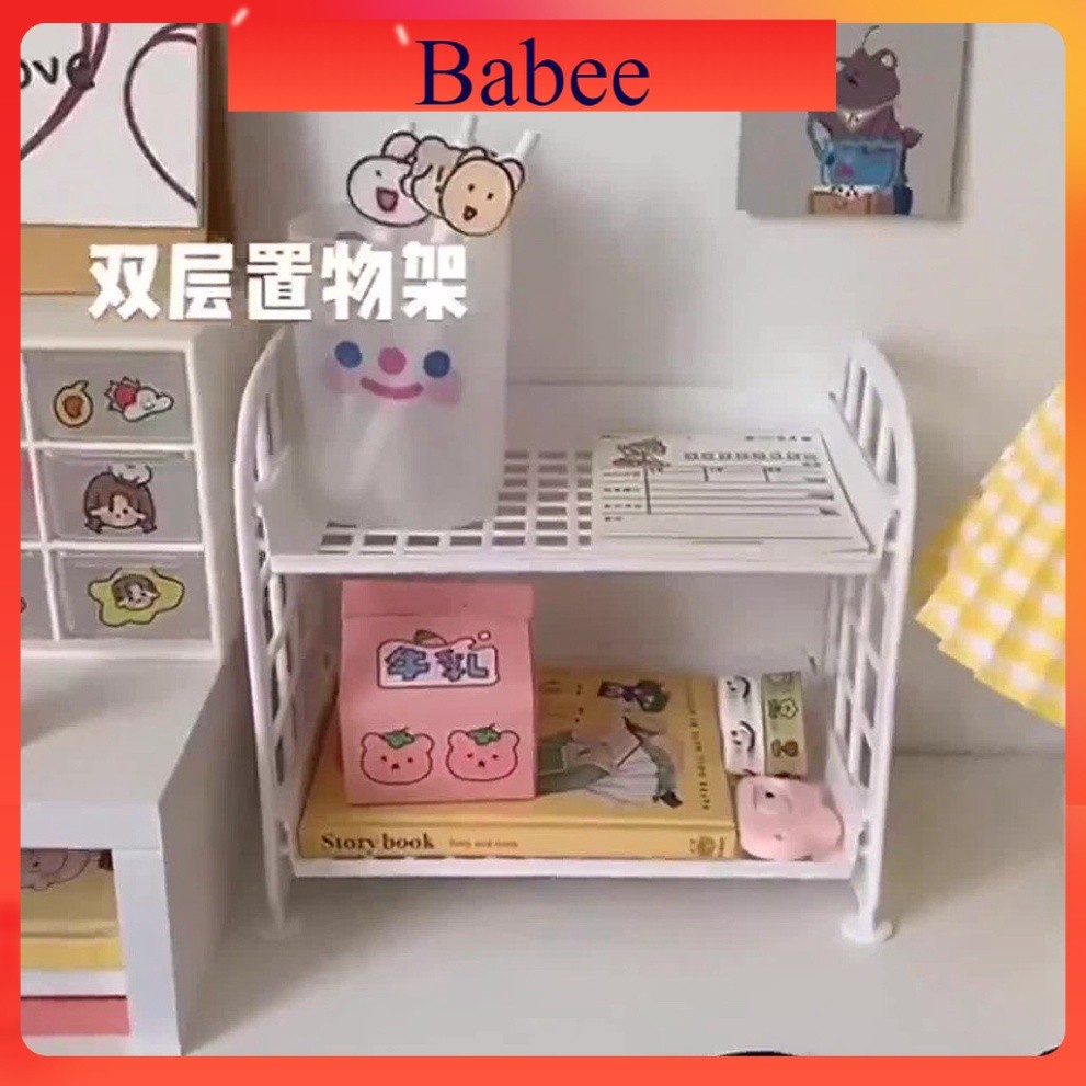 kệ 2 tầng mini nhà bếp nhà tắm tiện lợi C2201