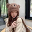 Mũ bảo vệ tai MERIGGIARE, Mũ chui đầu tai gấu dày màu trơn, sang trọng thông thường Giữ ấm Mũ beanie Kull cho du lịch ngoài trời Đi xe đạp