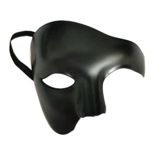 Mặt nạ Pwsend Phantom nửa mặt, Cosplay dày bền, Đạo cụ trang phục Carnival, Nhựa nhẹ sáng tạo