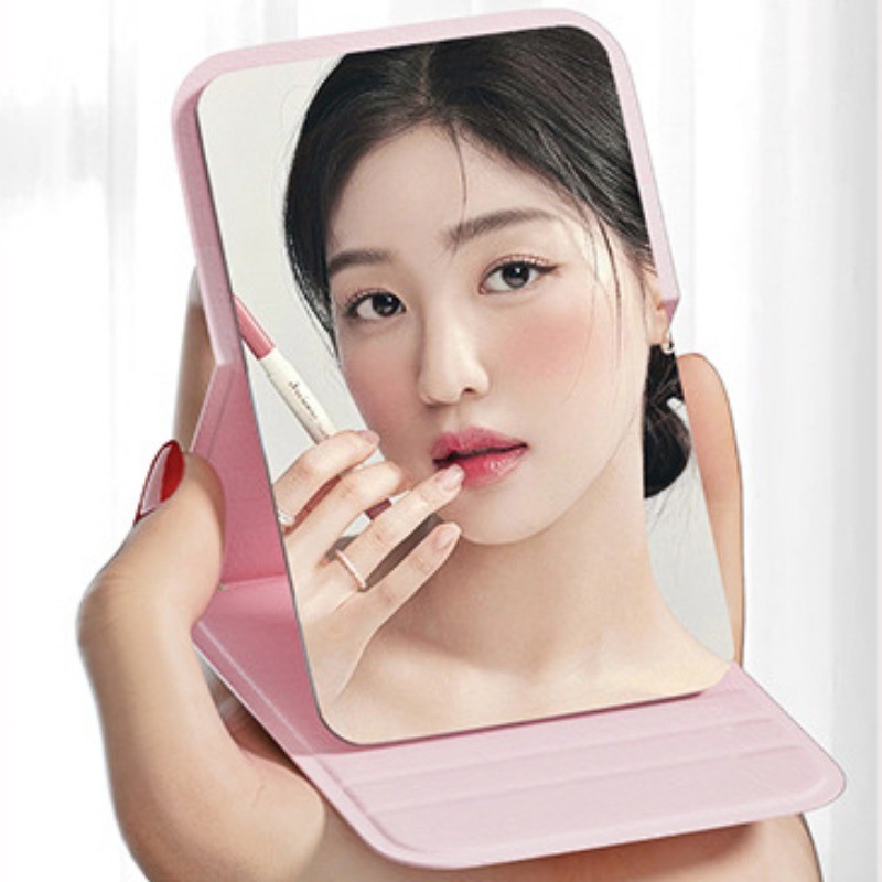 [Nổi bật] Gương trang điểm gấp - Kính nhìn độ phân giải cao - Gương để bàn - Dụng cụ làm đẹp - Đơn giản, di động, chống rơi, đầy màu sắc - Đồ dùng phòng tắm