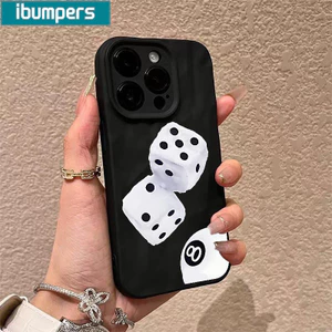 ibumpers Ốp Lưng iPhone Xinh Cao Cấp STUSSY Hình Xúc Xắc In Hình Ốp Điện Thoại nhám Dày Dặn Silicon Mềm Chống Sốc Chống Bẩn Cho Iphone 16 15 14 12 13 11 Pro Max IP 7 8 Plus Iphon X XS XR