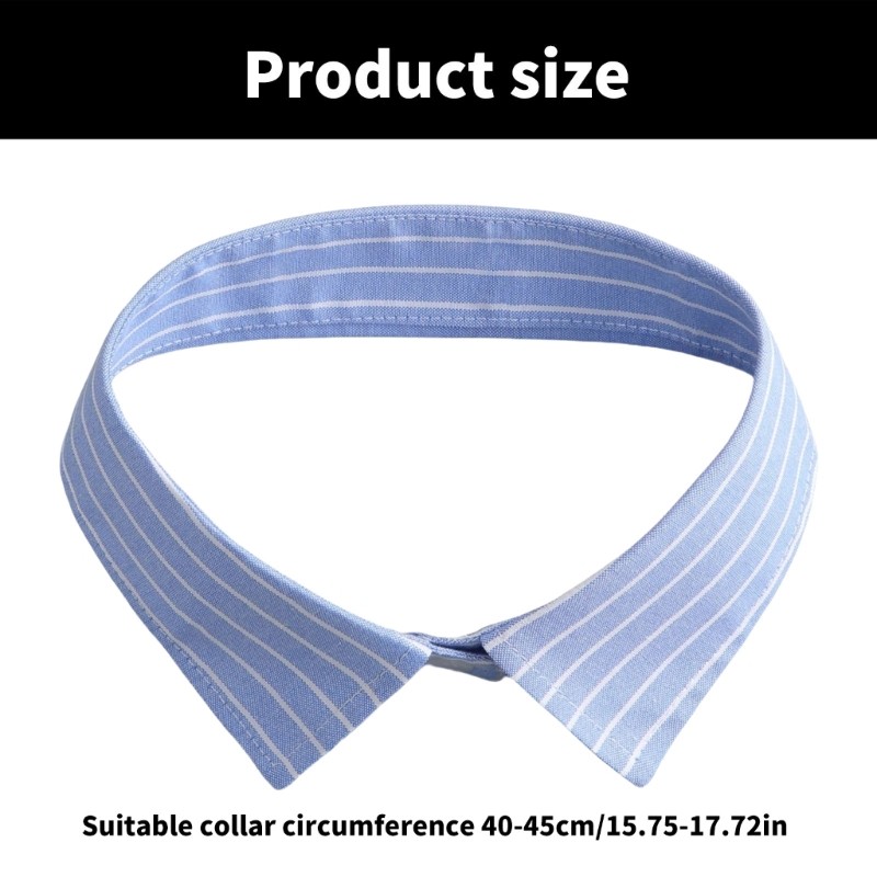 Coo Sọc Cổ Giả Cho Người Lớn Unisex Có Thể Tháo Rời Ve Áo Giả Cổ Áo Sơ Mi Trang Trọng Cổ Áo Len Phụ Kiện