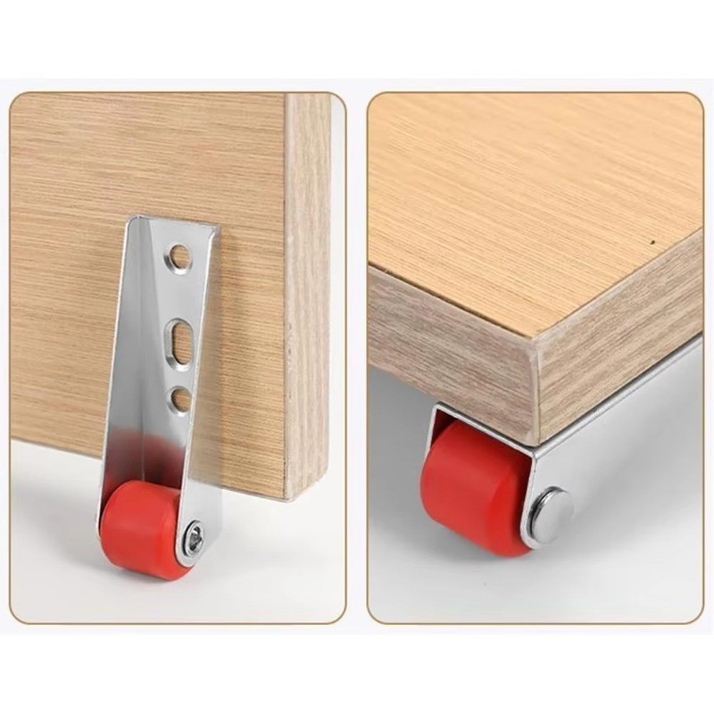 1 / 2 / 4 Ròng Rọc Định Hướng Có Ốc Vít - Bánh Cửa Tủ - Bền Đẹp, Chịu Lực Mạnh, Tắt Tiếng Con Lăn - Bánh Xe Hỗ Trợ Đáy Cửa - Dành Cho Đồ Nội Thất, Bàn - Bánh Đa Năng