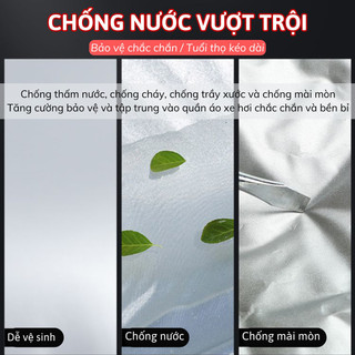 Áo Trùm Xe Máy Bunnies, Bạt Che Nắng Mưa Đa Dạng Kích Cỡ, Chống Nước Hiệu Quả