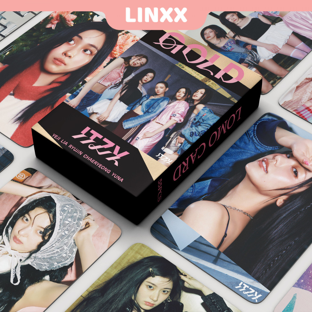 Linxx 55 Chiếc ITZY GOLD Album Lomo Card Kpop Photocards Bưu Thiếp Series