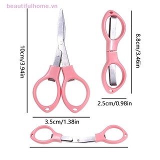 [Beautifulhome] Kéo gấp mắt nghệ thuật Nail Art Kéo dài bằng thép không gỉ Kéo dài đa chức năng Kéo dài 8 hình Dụng cụ làm móng tay Kéo móng tay [làm đẹp]