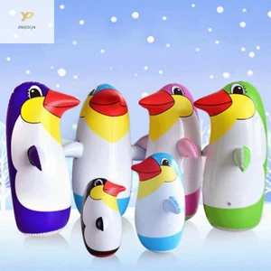 Ppy 36cm 45cm 70cm PVC Đồ Chơi Bơm Hơi Sống Động Như Thật Hoạt Hình Chim Cánh Cụt Tumbler Trẻ Em
