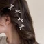 JVSUB 4 Cái / bộ Nơ Kẹp Tóc, Nơ Kim Loại Ngọt Ngào Nơ Vàng Thoáng Mát Kẹp Tóc, Thời Trang Cá Tính Mini Side Clip Mặc Thường Ngày