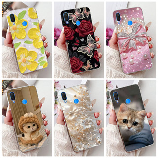 Dành Cho Huawei Nova 3i INE-LX1 INE-LX2 Vỏ Tranh Họa Tiết Hoa Thanh Lịch Mới Nova3i Vỏ Điện Thoại TPU Silicon Mềm