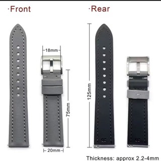 Dây đồng hồ da nylon/bò 18–22mm, phát hành nhanh, dành cho nam nữ, dây thay cho đồng hồ thông minh