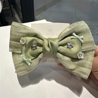 Thanh Lịch Tulle Tóc Nơ Kẹp Nhiều Lớp Nơ Barrettes Mùa Xuân Kẹp Dự Tiệc Phụ Kiện Tóc Cho Nữ