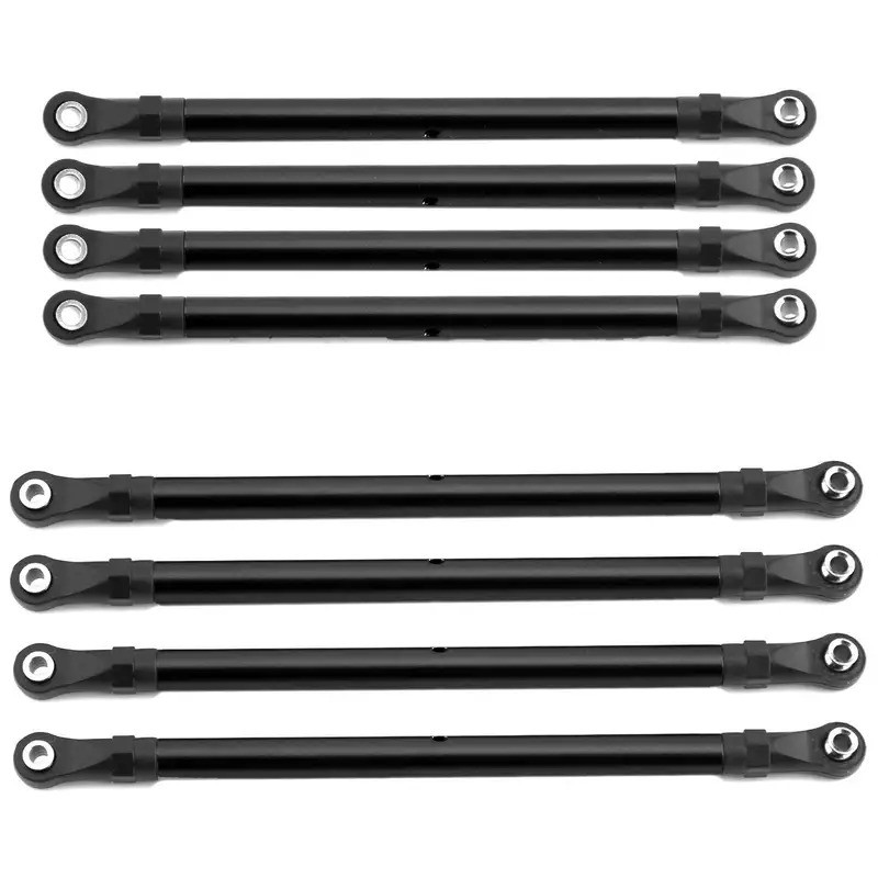 8 Chiếc Hợp Kim Nhôm RC Liên Kết Thanh Liên Kết Bộ 313MM Chiều Dài Cơ Sở Cho 1 / 10 AXIAL SCX10 90046 TRX4 RC Xe Bánh Xích Phụ Kiện