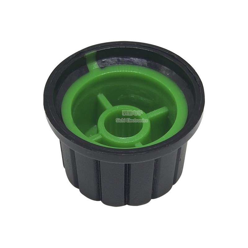 Núm nhựa hai màu 24x15mm, nắp núm, trục Torx, loại núm ống hút
